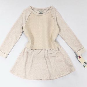 Cherokee cotton blend sweatshirt dress M 7/8 NWT